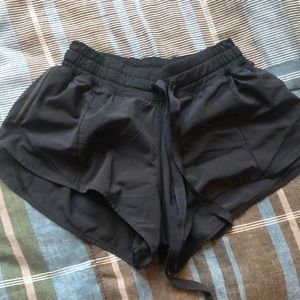 Black Lululemon hottie hot shorts